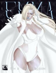 blonde_female blonde_hair blue_eyes emma_frost hellfire_club marvel marvel_comics red_insomniac telepath white_queen x-men