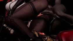 arlecchino_(genshin_impact) bengugu big_breasts clorinde_(genshin_impact) genshin_impact hilichurls_(species) mmd multiple_girls multiple_paizuri navia_(genshin_impact) paizuri tagme video