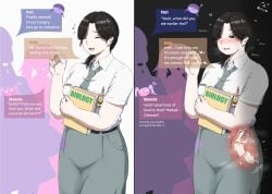 3girls after_anal after_sex anal anal_only anal_slut asian_female black_hair blush butt_plug buttslut chinese_indonesian cum_in_ass cum_in_intestines cum_inside english_text female_focus heart-shaped_pupils holding_book horny_female indonesian indonesian_high_school_uniform internal_view meeow68 nervous_smile original_character plump slightly_chubby stealth steamy_breath student sweat xray_view
