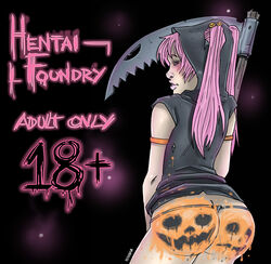 hentai_foundry huge_ass mascot pink_hair red_eyes tagme tied_hair truely twintails