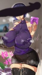 1girls big_breasts big_penis boruto:_naruto_next_generations breasts busty condom curvaceous curvy curvy_body curvy_female curvy_figure egg56074484 female huge_breasts huge_cock hyuuga_hinata lactating lactation large_breasts milf mother naruto naughty_face netorare nipples penis penis_awe thick_thighs thighs tongue tongue_out voluptuous