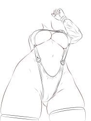 female fukua_(skullgirls) headless nomus_hl sketch skullgirls video_games