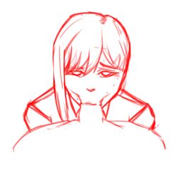 animated blowjob blowjob_face blowjob_only blowjob_pov chainsaw_man fellatio gif higashiyama_kobeni kobeni oral pov_blowjob sketch sketchy sucking sucking_penis