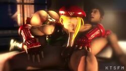 1boy 1girls 3d animated ass balls_deep blonde_hair blowjob cammy_white deepthroat erection fellatio female ktsfm looking_at_viewer male no_sound oral penis source_filmmaker straight street_fighter video