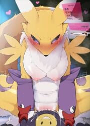 anthro anthro_on_anthro breasts cum cum_in_pussy cum_inside dagasi digimon digimon_tamers impmon renamon