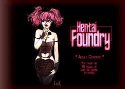 hentai_foundry mascot pink_hair red_eyes tagme tied_hair truely twintails