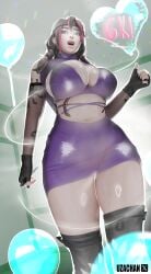 big_ass big_breasts dress festival_phaedra_(fortnite) fortnite large phaedra_(fortnite) thick_legs thick_thighs tight_clothing uzachan