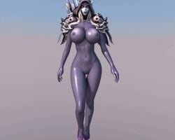 1girls 3d animated animated blizzard_entertainment blonde_hair blue_skin forsaken nude pussy sylvanas_windrunner undead undead_(warcraft) voluptuous voluptuous_female walk_cycle walking warcraft wide_hips world_of_warcraft