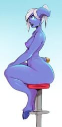 1girls big_breasts blizzard_entertainment blue_skin bottom_heavy draenei dumptruck_ass hooves horns horns_and_hooves huge_ass nude sunnysundown thick_thighs warcraft world_of_warcraft yrel