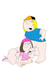 big_ass big_breasts big_penis breasts chris_griffin dat_ass family_guy fellatio incest maxtlat meg_griffin nipples oral penis