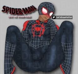 1boy african african_male ass ass_up censored cursed cursed_image dark-skinned_male dark_skin funny gay let's_draw_for_fun male male_only marvel miles_morales miles_morales_(spider-verse) nsfw s solo spandex spandex_suit spider-man spider-man:_into_the_spider-verse spider-man_(miles_morales) spider-man_(series) teen_boy torn torn_clothes yaoi