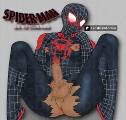 1boy african african_male ass ass_up censored cursed cursed_image dark-skinned_male dark_skin funny gay let's_draw_for_fun male male_only marvel miles_morales miles_morales_(spider-verse) s solo spandex spandex_suit spider-man spider-man:_into_the_spider-verse spider-man_(miles_morales) spider-man_(series) teen_boy torn torn_clothes yaoi