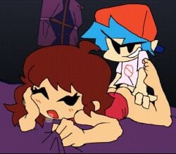 1boy 1girls 30_seconds 4_toes animated auburn_hair audible_creampie bedroom bendoverarts69 blush boyfriend_(friday_night_funkin) cum cum_in_pussy cum_in_pussy cum_inside cumming_in_pussy cumming_inside cute damencho ejaculation feet female friday_night_funkin girlfriend_(friday_night_funkin) heart longer_than_10_seconds looking_at_partner male moaning moaning_in_pleasure music panting partially_clothed penis penis_in_pussy plap_(sound) pussy sex sound sound_edit tagme vaginal_penetration video