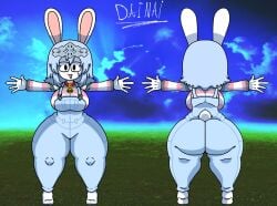 2d 2d_art ass big_ass breasts bunny_ears bunny_tail character_name clothed crown dainai_(roblox) demisexual_pride_colors female image nerd nerdy_girl overalls ref_sheet reference_sheet roblox roblox_avatar robloxian self_upload snowflakes tagme thicc thick_thighs thighs white_skin white_socks
