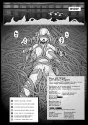 ahe_gao ass blue_hair blush body_modification breasts camera defeated doujinshi dungeon ero_trap_dungeon female femsub huge_breasts hypnosis kagami_uekusa large_ass large_breasts livestream lize_helesta male maledom mind_control monochrome monster nijisanji nipples nude pussy pussy_juice recording stats streaming tentacle tentacle_rape tentacle_sex text traps twitch_chat two-tone_hair video_game_mechanics virtual_youtuber white_hair