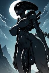 1futa 2d abs ai_generated alien_(franchise) alien_futa ass big_ass big_breasts big_penis black_skin breasts clawed_fingers claws cock cum_dripping_from_penis dick dickgirl exposed_breasts exposed_nipples fat_cock female futa_alien futa_cock futa_milf futa_mommy futa_only futanari gigantic_penis huge_cock hung intersex large_breasts latex latex_skin latex_skinsuit long_penis looking_at_viewer looking_down_at_viewer low-angle_view massive_breasts mature mature_body mature_figure mature_futa milf mommy monster_futa night oiled_skin penis shiny_skin solo solo_futa tail tenyaiida25 thick thick_ass thick_thighs thighs veins veiny veiny_penis voluptuous voluptuous_futa wide_hips xenomorph xenomorph_tail
