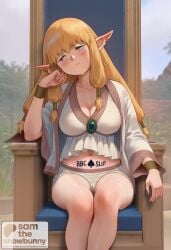 1girls 2d ai_generated ass big_ass breasts female female_focus frieren_beyond_journey's_end full_body nude pale_skinned_female patreon_username qos qos_tattoo queen_of_spades sam_the_snowbunny serie_(sousou_no_frieren) solo solo_female sousou_no_frieren tattoo thick thick_thighs uncensored
