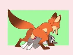 1girl1boy animated anthro ass balls blenbodega bunny_girl canid canine doggy_style female fox furry judy_hopps knot lagomorph loop male male_on_female male_on_top nick_wilde no_sound penis pussy rabbit sex short_animation simple_background tagme uncensored vaginal_penetration vaginal_sex video zootopia