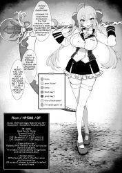 ahoge anal blonde_hair blush bottomless breasts camera double_penetration doujinshi doujinshi_cover embarrassed ero_trap_dungeon female hair_ribbon huge_breasts kagami_uekusa leg_lift livestream long_hair monster nijisanji pussy rape recording red_eyes school_uniform scythe sex stats takamiya_rion tentacle tentacle_rape text thick_thighs thighhighs thighs traps twintails vaginal_penetration video_game_mechanics virtual_youtuber weapon