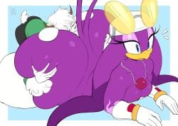 ass ass_bigger_than_head ass_grab big_ass big_breasts big_butt bird breasts breasts_out bubble_ass bubble_butt comission curvy_female dat_ass eating_ass enormous_ass female gigantic_ass huge_ass mekaatomic naked nude oc plump_ass purple_body purple_skin sega sonic_(series) sonic_the_hedgehog_(series) surprised twitter_link voluptuous_female wave_the_swallow
