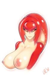 areolae big_breasts breasts breath_of_the_wild female female_only large_breasts mipha nipples solo the_legend_of_zelda urw zora