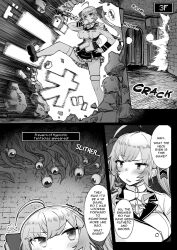 ahoge anal blonde_hair blush bottomless breasts bubblegum camera double_penetration doujinshi doujinshi_cover embarrassed ero_trap_dungeon female hair_ribbon huge_breasts kagami_uekusa leg_lift livestream long_hair monster nijisanji pussy rape recording red_eyes school_uniform scythe sex stats takamiya_rion tentacle tentacle_rape text thick_thighs thighhighs thighs traps twintails vaginal_penetration video_game_mechanics virtual_youtuber weapon