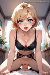 ai_generated cowgirl cowgirl_position cowgirl_position male/female naked_female no_sound penis_in_pussy pov pov_eye_contact pov_male riding riding_penis tagme vagina vaginal_penetration vaginal_sex video