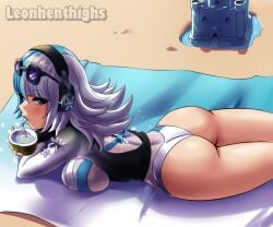 ass ass_focus beach big_ass female female_only leonhenthighs luna_snow luna_snow_(cool_summer) luna_snow_(marvel_rivals) marvel marvel_rivals thick_thighs