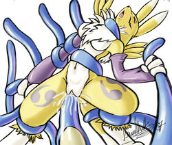 1girls anthro blue_tentacles bound breasts closed_eyes color cum cum_in_pussy cum_inside digimon egg egg_implantation elbow_gloves female front_view fur furry impregnation insertion l1zardman nude open_mouth oviposition penetration pussy renamon restrained sex spread_legs tentacle tentacle_bulge tentacle_grab translucent_tentacles vaginal_penetration vulva