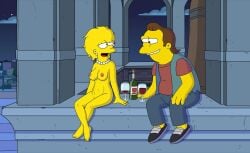 bell_tower blackzacek lisa_simpson nelson_muntz nude_female the_simpsons