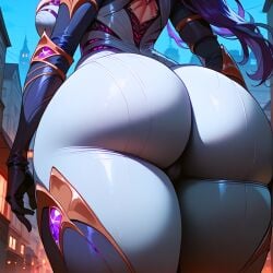 1girls ai_generated ass kai'sa league_of_legends light-skinned_female sixsix201 solo