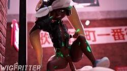 cowgirl_position dark-skinned_female marina_(splatoon) octoling pov splatoon tagme vaginal_penetration video wigfritter