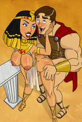 1boy 1girls 2015 aeolus06 ancient_egypt ancient_egyptian ancient_history ancient_middle_east arms ass big_breasts black_hair blush breasts brown-skinned_female brown_skin buff cape cleopatra dark-skinned_female egypt egyptian egyptian_clothes egyptian_female feet female from_behind from_behind_position green_eyes hands high_heels history huge_breasts human interracial legs light-skinned_male lipstick male mark_antony middle_eastern middle_eastern_clothing middle_eastern_female muscular_male nipples pharaoh roman sandals sex smile straight teeth toes white_male