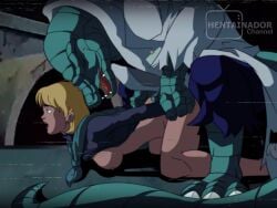 blonde_hair curt_connors hentainador martha_connors marvel marvel_comics monster_on_female spider-man:_the_animated_series spider-man_(series) the_lizard_(marvel)