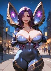 1girls ai_generated ass kai'sa league_of_legends light-skinned_female sixsix201 solo