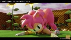 1female 3d 3d_(artwork) 3d_model amy_rose ass_up classic_amy_rose female green_hill_zone jack-o'_challenge jack-o'_pose jack-o_pose naked naked_female sonic_(series) sonic_the_hedgehog_(series) tagme therabbitsnsfw