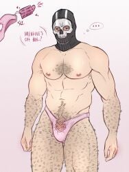 call_of_duty call_of_duty_modern_warfare_2_(2022) ghost male male_only mask modern_warfare pink_panties simon_riley valentine's_day