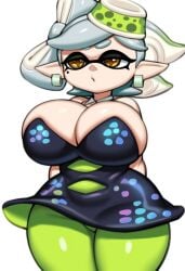 ai_generated big_ass big_breasts big_breasts big_hips breasts breasts bursting_breasts grey_impact_(style) hips inkling inkling_girl lubbasdump marie_(splatoon) massive_ass massive_breasts massive_hips splatoon splatoon_(series) splatoon_2 squid_sisters white_hair wide_hips