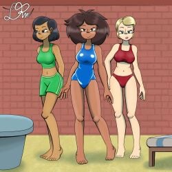 3girls 3milfs amphibia asian_female big_breasts bikini black_hair blonde_hair brown_hair cougar cougar_milf dark-skinned_female dark_skin disney disney_channel light-skinned_female light_skin mature_female medium_breasts milf milfs mother mrs._boonchuy mrs._waybright mrs._wu multiple_girls oum_boonchuy straight_hair swimsuit taiwanese thai white_female wide_hips