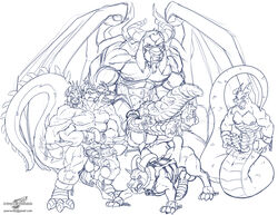 4boys abs balls blitz_(road_rovers) canine cerberus claws conjoined demon diphallia diphallism erection exile_(road_rovers) feral floppy_ears foreskin group horn hunter_(road_rovers) hyper knot male male_focus male_only mammal membranous_wings merging multi_arm multi_head multi_limb multi_nipple multi_pec multi_penis muscular muscular_male naga nipples nude open_mouth partially_retracted_foreskin pecs penis penis_transformation professor_hubert quartet quartet_focus reptile road_rovers scalie snake teeth tetraphallia tongue tongue_out transformation triphallia uncircumcised unusual_foreskin weird_penis what wings wolfblade