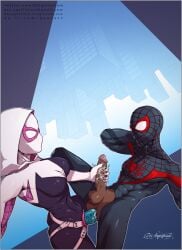 deeaquifolium dildo dildo_in_as miles_morales miles_morales_(playstation) nsfw pegging spider-man:_miles_morales_(ps5) straight strap-on