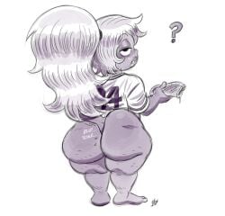 1girls amethyst_(steven_universe) ass bottomless butt_digging deepcreases female hand_in_ass nude steven_universe tagme