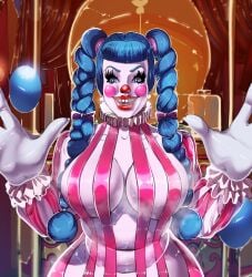 1girls big_ass big_breasts breasts bust busty carnevil clown clown_girl curvaceous curvy curvy_figure dat_ass digital_media_(artwork) enormous_ass enormous_breasts fat_ass female gigantic_ass gigantic_breasts hips hourglass_figure huge_breasts johntazukura jolly_dolly large_breasts massive_ass massive_breasts mature mature_female original_character round_ass slim_waist thick thick_hips thick_legs thick_thighs thighs voluptuous waist wide_ass wide_hips wide_thighs