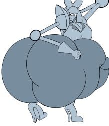 big_breasts bow high_heels huge_ass incredistar receptionik receptionist robot_arms robot_girl sega sonic_(series) sonic_the_hedgehog_(series) squatting thick_ass