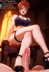 ai ai_generated alt_girl animedrawing animegirl animemangagirl animestyle black_boots breasts curvy dota dota2 dota2fanart dota2girls dota2heroes dota_2 dotadragonsblood female female_only fishnet_legwear fishnets foot_fetish footjob gamecharacter gamefanart goth goth_girl high_heels looking_at_viewer marci marci_(dota) nude painting pencil photoshop ruined_orgasm shoejob sluttavern solo