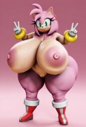 1girls 3d 3d_model ai ai_generated amy_rose amy_rose_(vulkyasha) ass big_ass big_breasts big_butt breasts bubble_ass bubble_butt female female_focus female_only hedgehog hedgehog_girl naked nude pink_body pink_fur pink_skin simple_background solo solo_female solo_focus tagme thick_thighs vulkyasha_(style)
