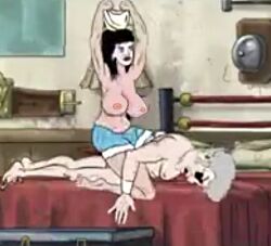 acid_alice_kleberkuh asian_female cartoony female gilf japanese_woman mongo_wrestling_alliance ugly_face wrestler