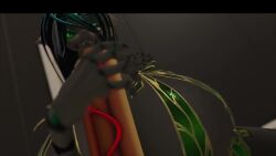 1girls 3d bikini black_body breasts_bigger_than_head censored fangs female friendship_is_magic green_eyes handjob hotdog huge_breasts music my_little_pony queen_chrysalis_(mlp) sloppydragons solo sound stroking_penis tagme video vrchat