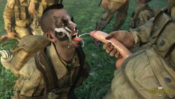 army cum cum_in_mouth cum_on_face cumshot exhibitionism gay gay_male gay_sex group group_sex male medal_of_honor_airborne military orgy outdoors pov pov_eye_contact soldier soldiers tommys_eagle_hq uniform ww2
