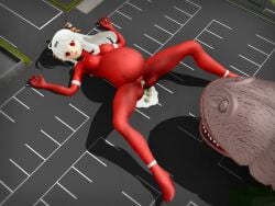 3d alien alien_girl alien_humanoid breasts egg egg_laying female giantess mp-7l original original_character pregnant pregnant_female thighs ultraman_(franchise) ultrawoman